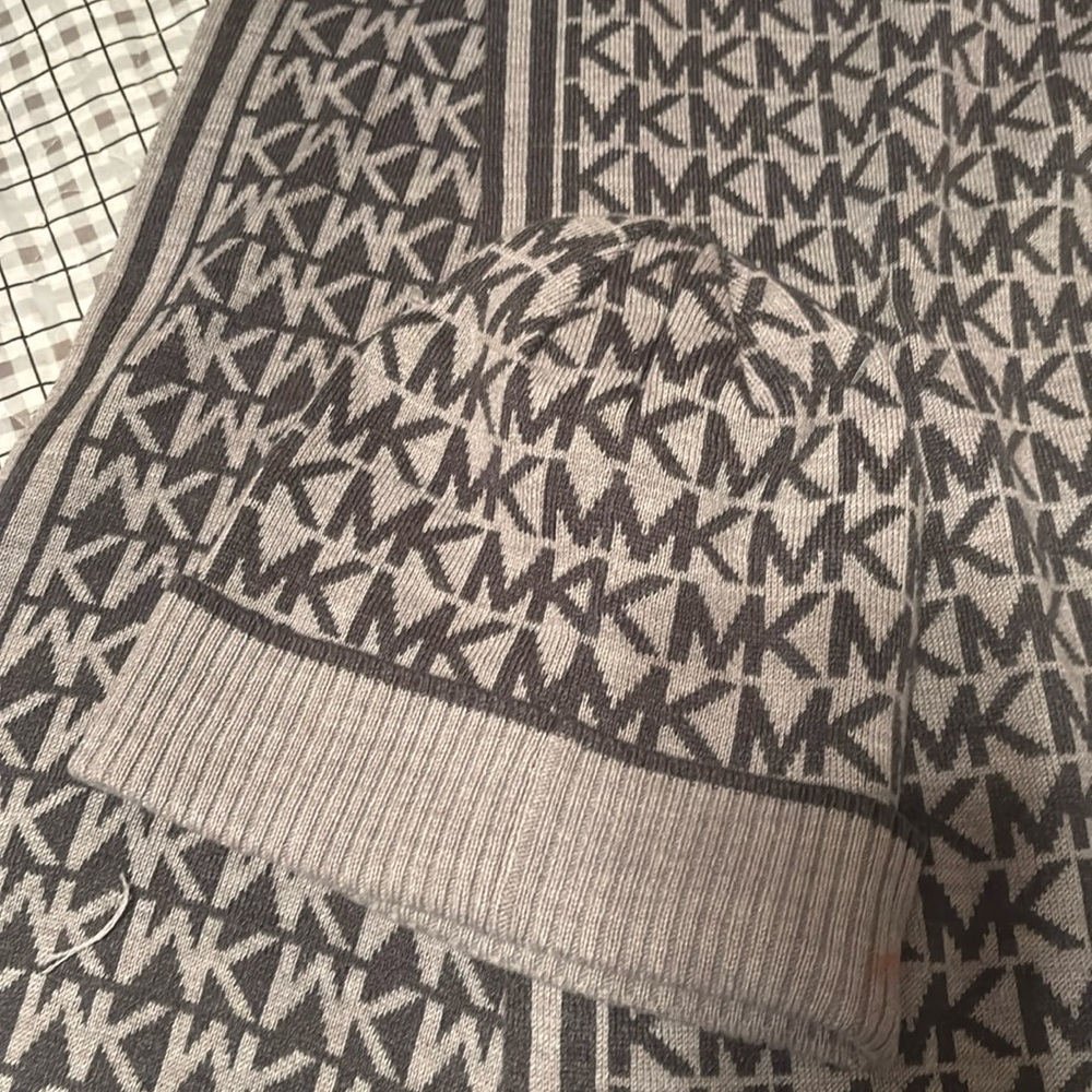 Michael Kors, scarf, and hat brand new